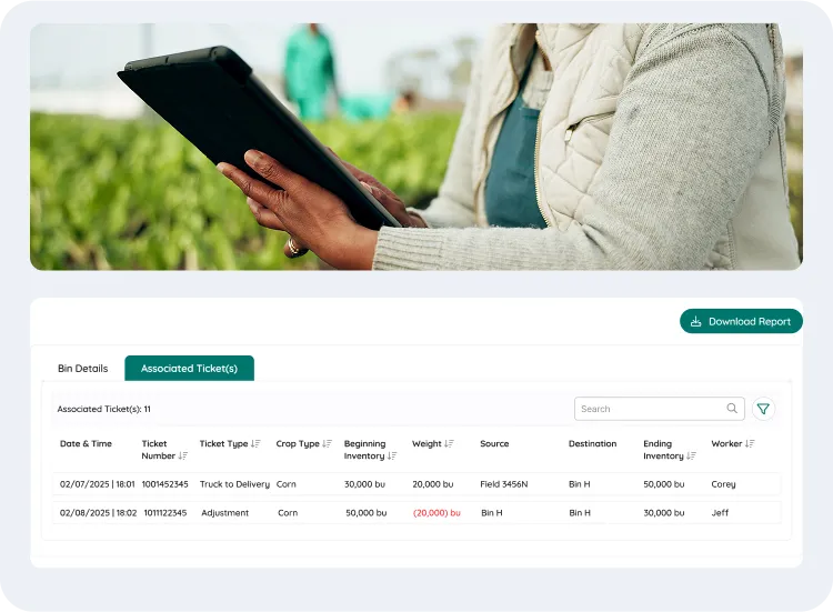 screen of reporting and planning